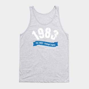 1983 Vintage Legacy - Perfect 40th Birthday Gift Tank Top